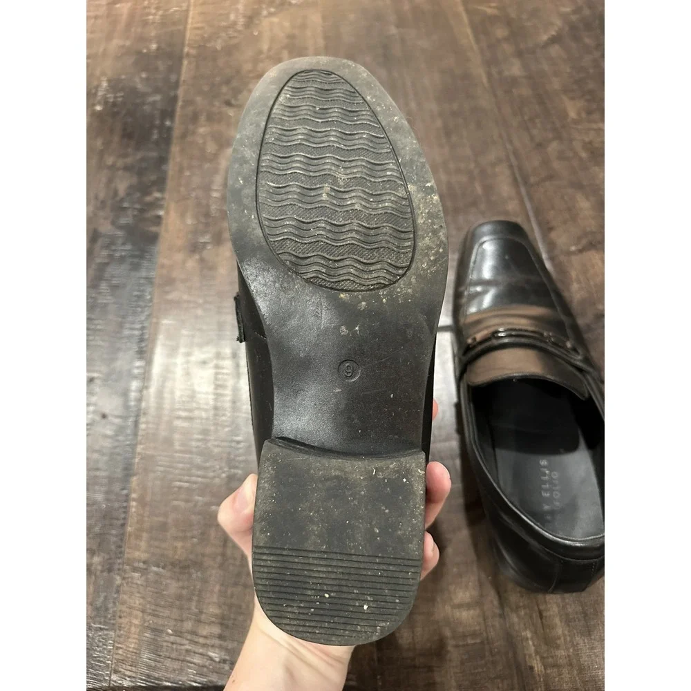 Perry Ellis Portfolio Men's Randle‎ Wide Loafers. Size 9. Black.